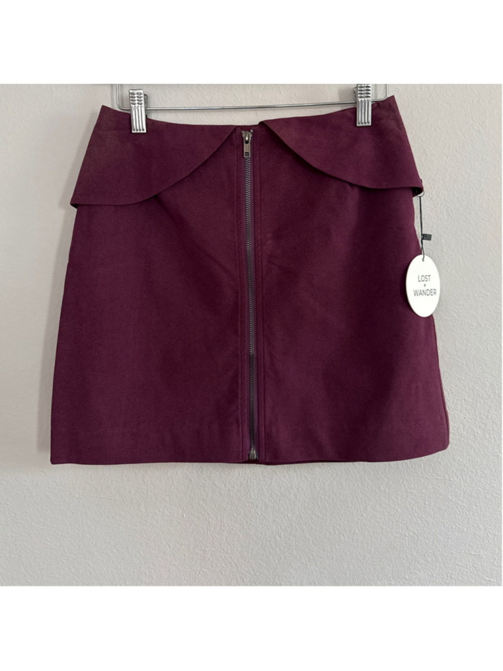 Women's Lost + Wander Night Iris Mini Skirt in Plum